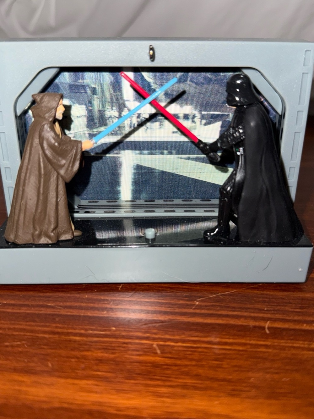 Star Wars Duel Ornament with Black, Brown, Red and Blue Lightsabers